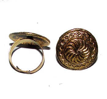 Fashion German Silver Metal Ring, Sold by  Per Piece