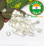200pcs Tips (Crimps) cords, Plated Crimp End Fastener Clip, Cord Tip, Size Fit for 1.5mm and 2mm cords
