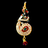32x80 mm Stone Pendants high quality stone setting gold plated Sold by Per Piece
