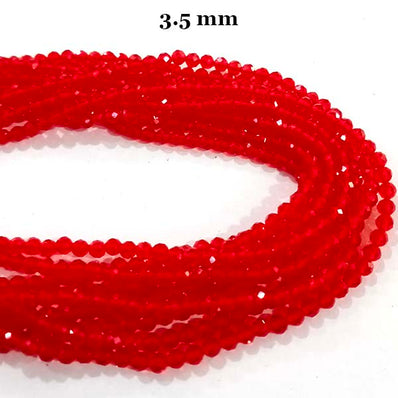 2 LINES PACK' 3-3.5 mm Micro Faceted Hydro Beads
