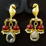 ''EXCLUSIVE''45-50 mm Hand Crafted Kundan Earrings Sold by per Pair pack