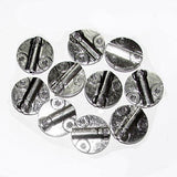 10x8mm oxidizedSilver Metal Beads Sold by 50 pcs