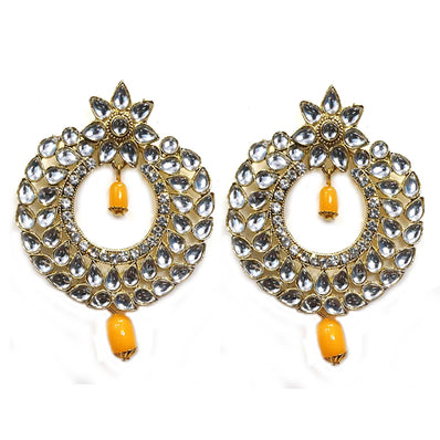 Traditional Marriage Party Bridal Earring Bold Large and Heavy Eye Catching