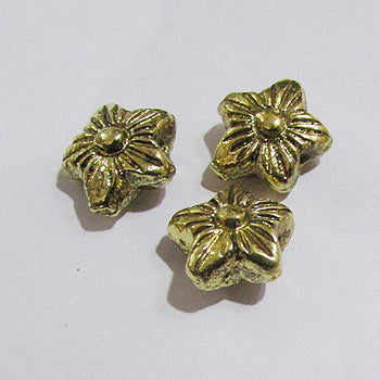 10 Pcs Pack, Approx Size 14X14mm,Aluminum Metal Beads, Antiqued, Light Weight for Tribal Jewellery