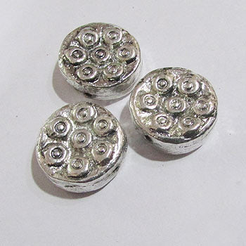 10 Pcs Pack, Approx Size 20x20mm,Aluminum Metal Beads, Antiqued, Light Weight for Tribal Jewellery