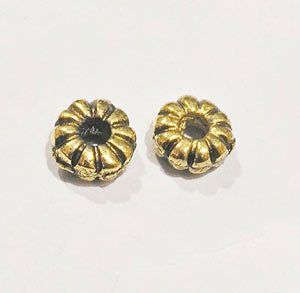 10 Pcs Pack, Approx Size 15mm,Aluminum Metal Beads, Antiqued, Light Weight for Tribal Jewellery
