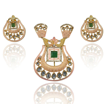 Large Size Kundan Pendant Set high quality Sold Per Set