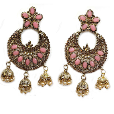 Traditional Marriage Party Bridal Earring Bold Large and Heavy Eye Catching