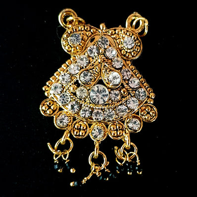 33x42 mm Stone Pendants high quality stone setting gold plated Sold by Per Piece