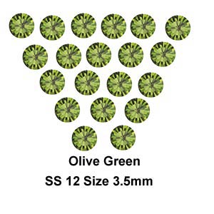 Chatons, Glass Rhinestone, Sold Per Pack of 144 Pcs, Size specified on product images