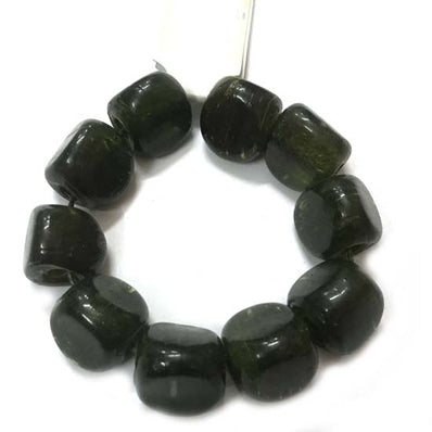 24x21mm Size 10 Beads Plain Large Size Vintage Glass Beads, Hole Size about 3~5mm Unbeatable Discounted Price offered Made Ethnic and Fancy Necklace, No Exchange or Refund Due to Sale Item