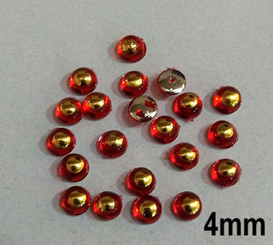 500 Pcs pack Round Acrylic stone for adornment Size mentioned on image