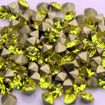5.10mm, Flatback Chatons, Glass Rhinestone, Sold Per Pack of 144 Pcs, Size SS-22
