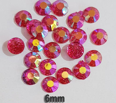 500 Pcs pack Round Acrylic stone for adornment Size mentioned on image