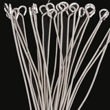 50 Grams Pack, Approx 000~000 Pcs in a Pack 40mm Size Silver eye pin (Loop pin) in 23 Gauge wire for