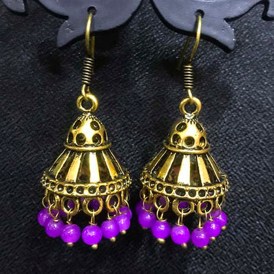 High Quality Indian Made Big Size Oxidized Jhumka Earring Sold by per Pair Pack