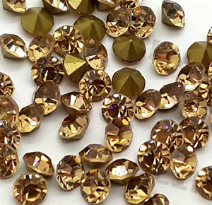 4.20mm, Flatback Chatons, Glass Rhinestone, Sold Per Pack of 144 Pcs, Size SS-17