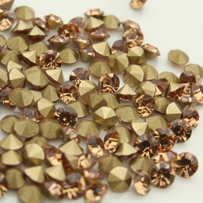 4.40mm, Flatback Chatons, Glass Rhinestone, Sold Per Pack of 144 Pcs, Size SS-18