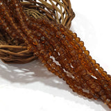 10 Line/ Strands Brown Glass Beads approx 800 Beads