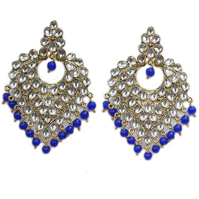 Traditional Marriage Party Bridal Earring Bold Large and Heavy Eye Catching