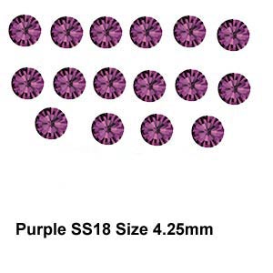 Chatons, Glass Rhinestone, Sold Per Pack of 144 Pcs, Size specified on product images