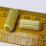 10 Pcs Pkg. Brass Material Brass plated Hollow Metal Beads, Size Sacle