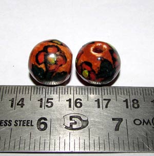 Ceramic Beads, colorful , Size Scle, Sold by Per Pack of 10 Pcs