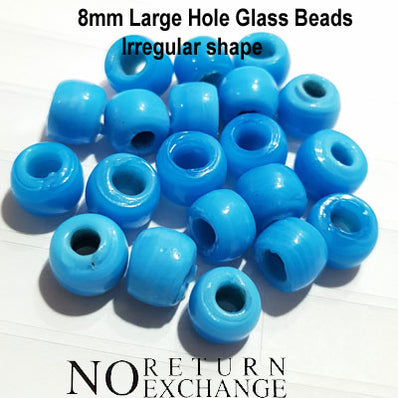 Sale ! about 8mm Size, loose Pony irregular shape, No Return or exchange due to handmade
