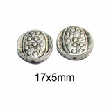 10 Pcs Pack, Approx Size Medium aluminium bead, Size 17x5mm