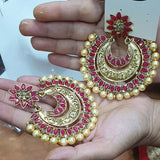 Traditional Marriage Party Bridal Earring Bold Large and Heavy Eye Catching