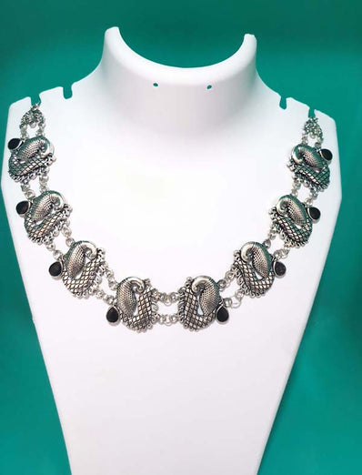 Rajasthani Boho Gypsy Oxidized metal jewellery Necklace Sold Per Piece cheapest oxidised jewellery online