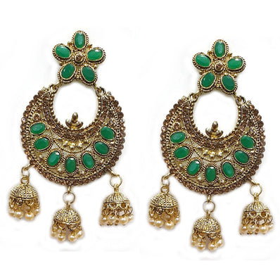 Traditional Marriage Party Bridal Earring Bold Large and Heavy Eye Catching