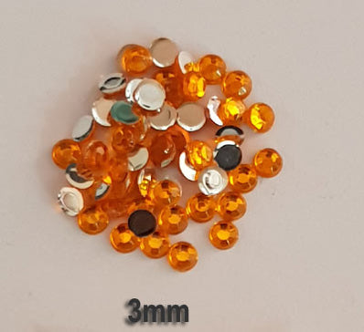 500 Pcs pack Round Acrylic stone for adornment Size mentioned on image