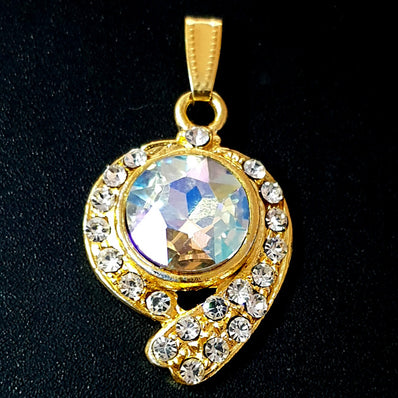 19x45mm Stone Pendants high quality stone setting gold plated Sold by Per Piece