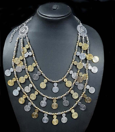 Handmade Base Metal Oxidized Jewellery Fashion Necklace