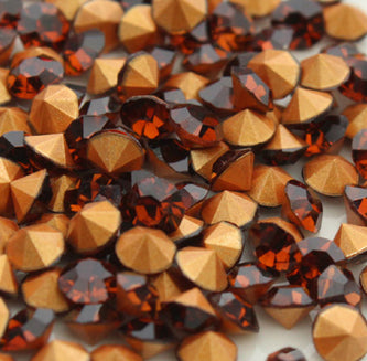 4.60mm, Flatback Chatons, Glass Rhinestone, Sold Per Pack of 144 Pcs, Size SS-19