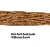 Nareli Wood Seed Beads 10 Line Bunch