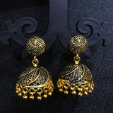 High Quality Indian Made Big Size Oxidized Jhumka Earring Sold by per Pair Pack