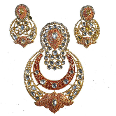 Large Size Kundan Pendant Set high quality Sold Per Set