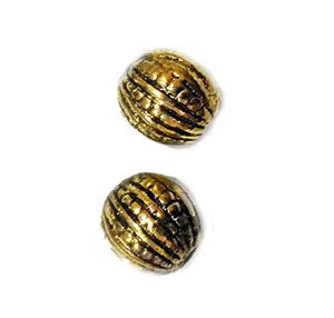 10 Pcs Pack, Approx Size 15mm,Aluminum Metal Beads, Antiqued, Light Weight for Tribal Jewellery