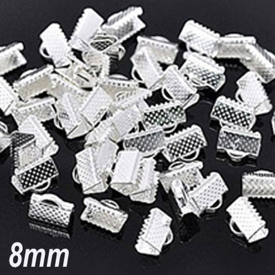 50Pcs crimp, Necklace end Tips