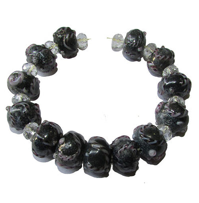 Handmade Lampworked Bead Set Sold Per set, Size about 12-16mm length 14~ 18 Centimeter