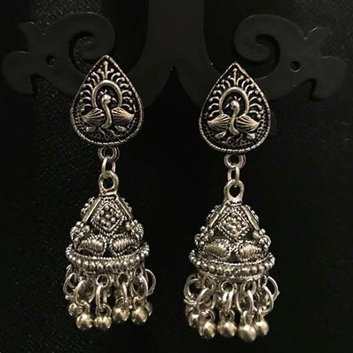 High Quality Indian Made Oxidized Jhumka Earring Sold by per Pair Pack