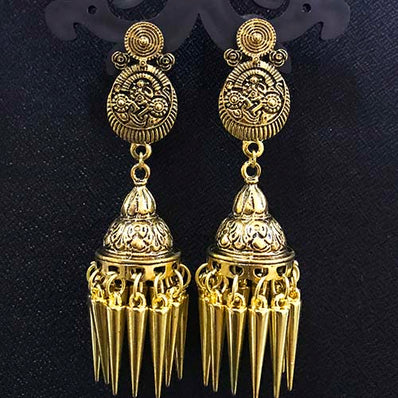 High Quality Indian Made Oxidized Jhumka Earring Sold by per Pair Pack