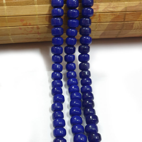7x10mm Size 57 Beads Plain Large Size Vintage Glass Beads, Hole Size about 3~5mm Unbeatable Discounted Price offered Made Ethnic and Fancy Necklace, No Exchange or Refund Due to Sale Item