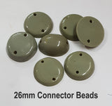 10 Pcs Pack Size about 26mm Resin Beads