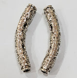 Tibetan Metal Arch Pipe and Pipe beads, make beautiful jewellery Sold By 2 Pcs Pack, Sise: 48x8mm