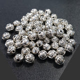 8mm Size Jewelry making Oxidized Metal Beads, Sold Per Pack of 50 pcs