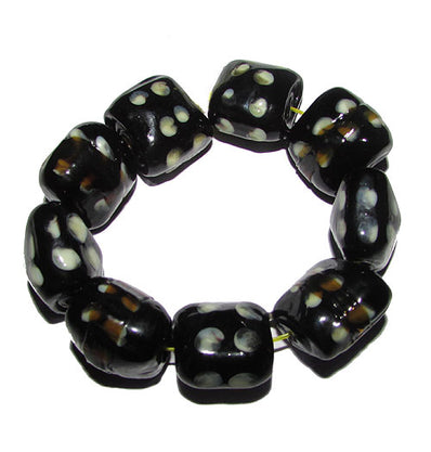 Handmade Lampworked Bead Set Sold Per set, Size about 12-16mm length 14~ 18 Centimeter