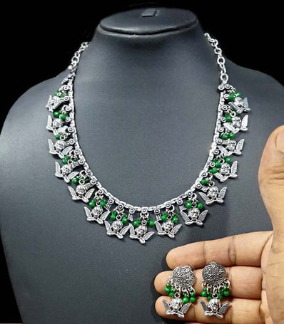 Handmade Base Metal Oxidized Jewellery Fashion Necklace